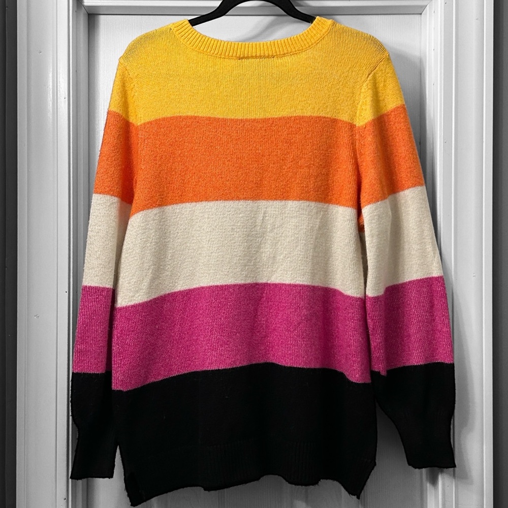 New! Lane Bryant Classic V-Neck Tunic Pullover Sweater - Picture 4 of 8